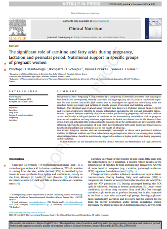 L-carnitina en el embarazo