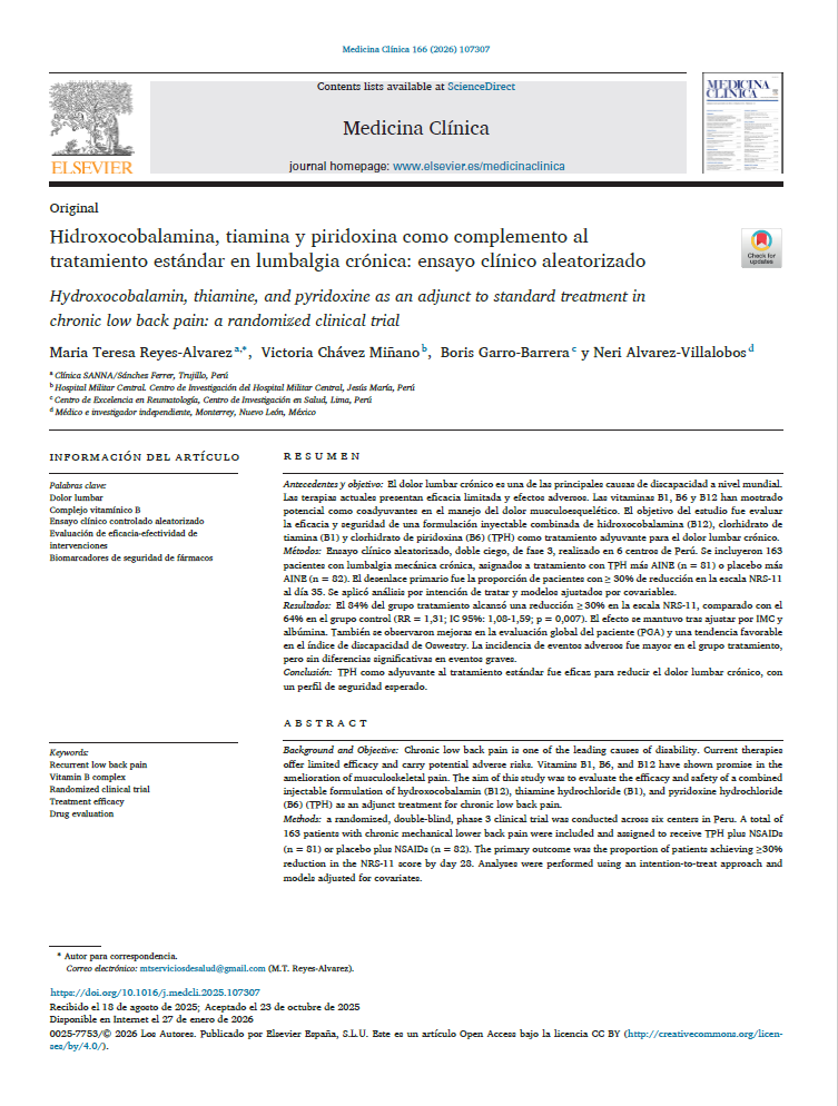 Bedoyecta Tri: Nuevo Estudio Clínico en Lumbalgia